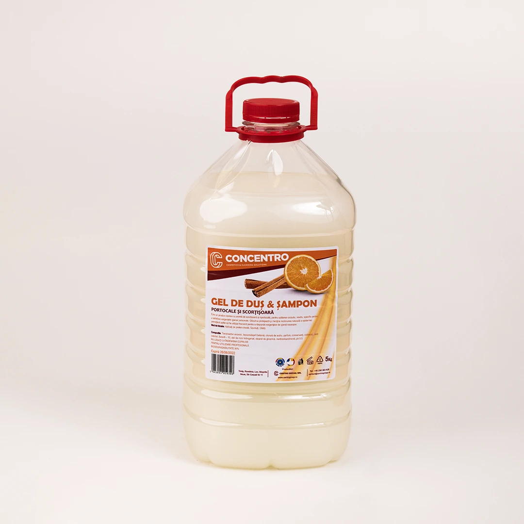Gel de Duș și Șampon cu Portocală și Scorțișoară
